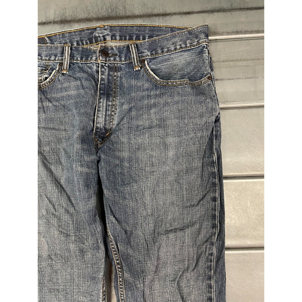 Levis 559 Jeans Mens 36X35 Blue Medium Wash Denim Relaxed Straight 100% Cotton - Picture 4 of 16